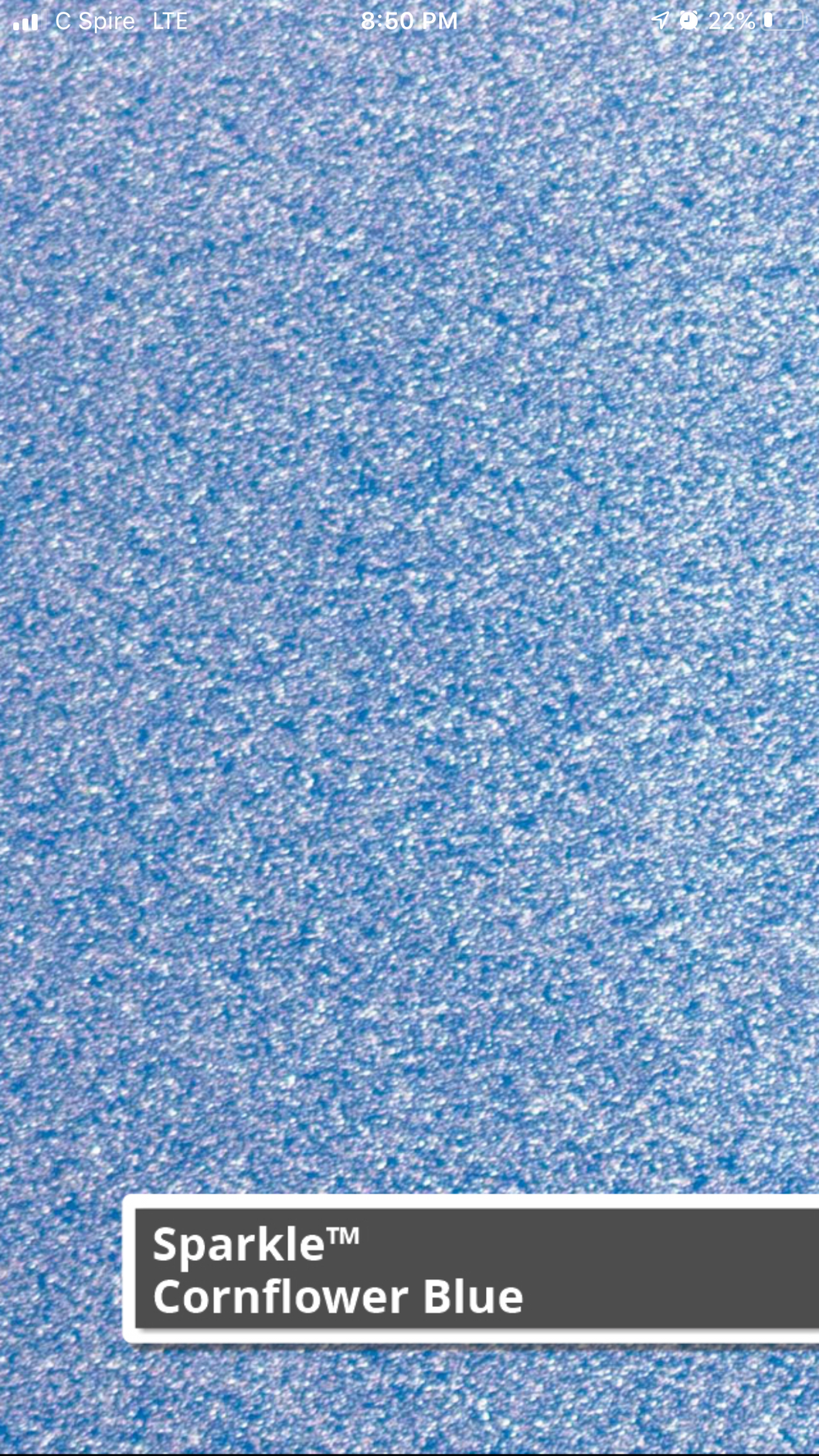 Siser Sparkle (Cornflower Blue)