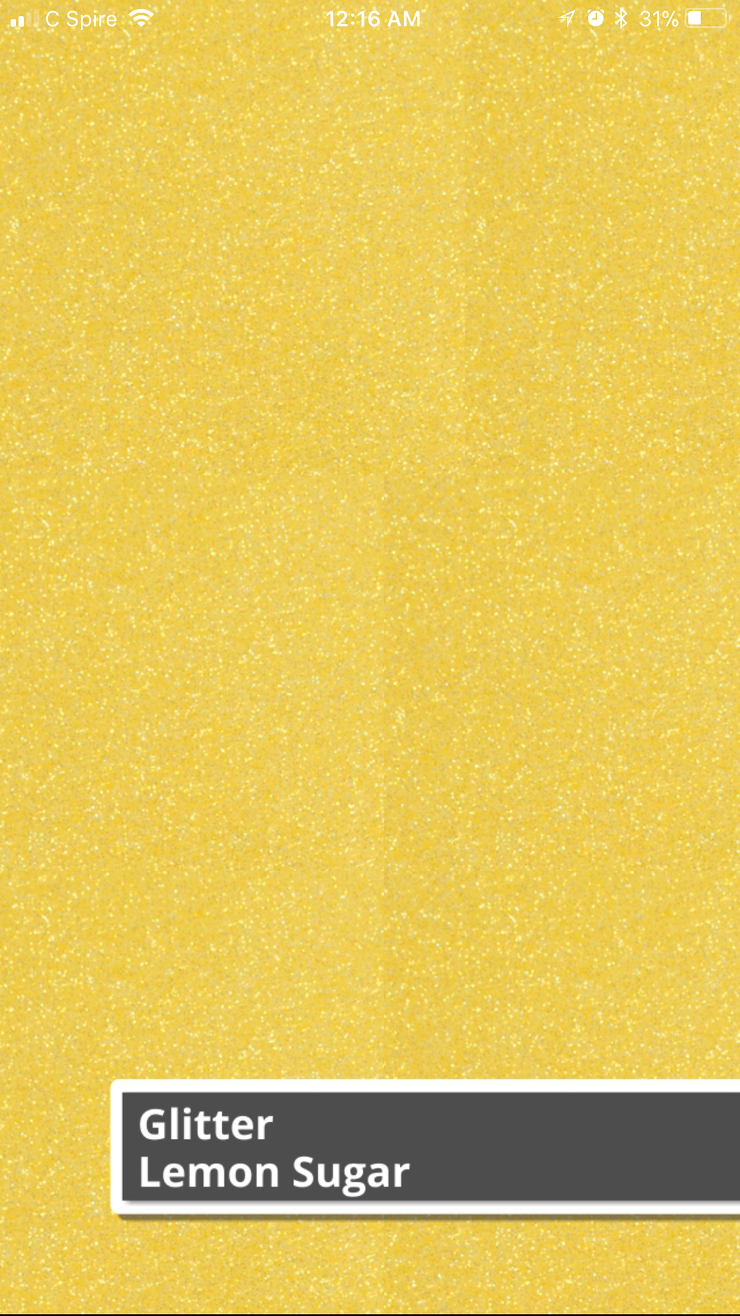 Siser Glitter (Lemon Sugar)