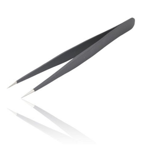 Straight Tweezers (Black)
