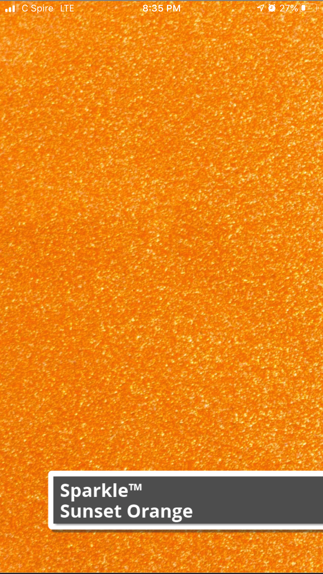 Siser Sparkle (Sunset Orange)